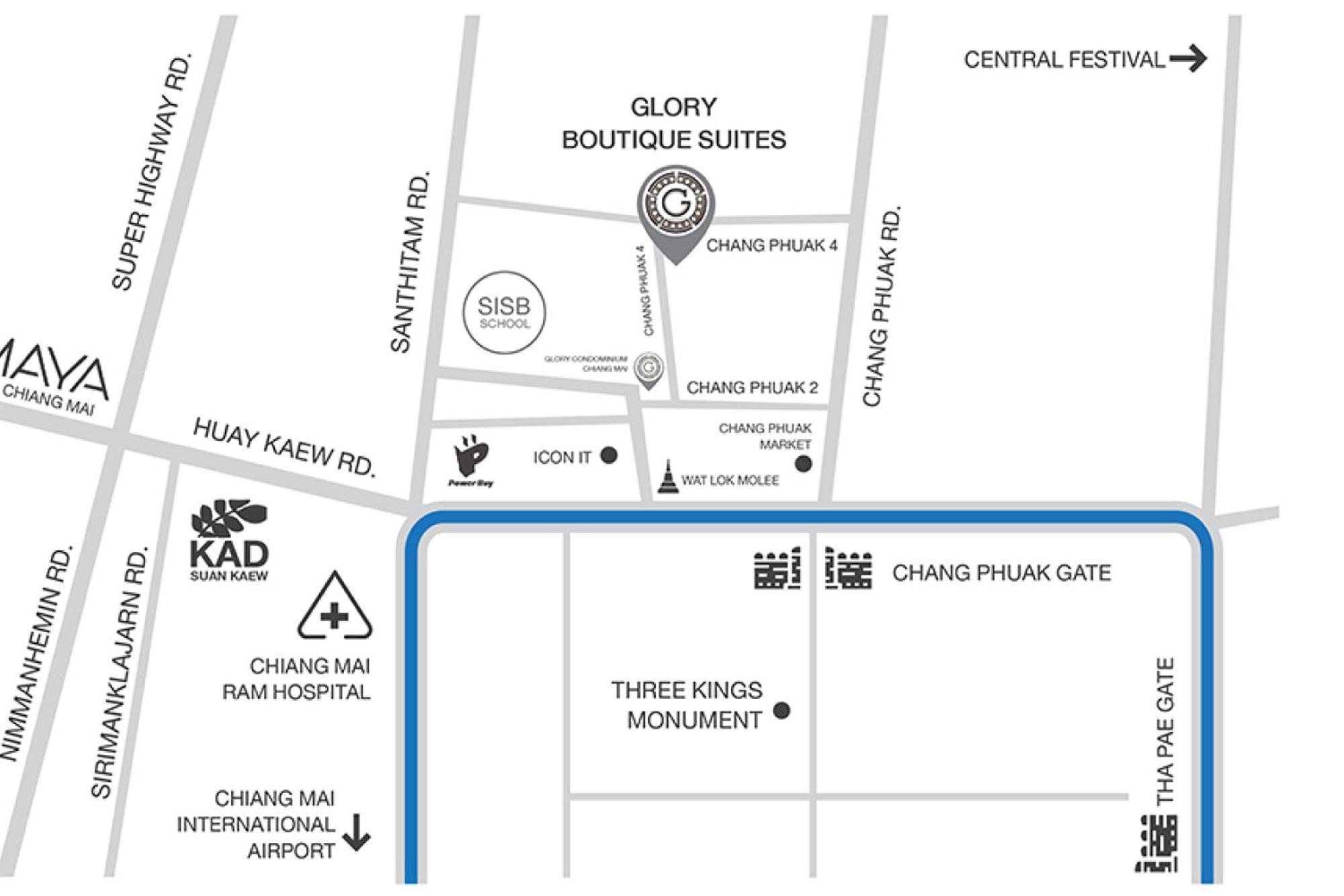 Glory Boutique Suites 清迈古城荣耀精品酒店 Chiang Mai Dış mekan fotoğraf